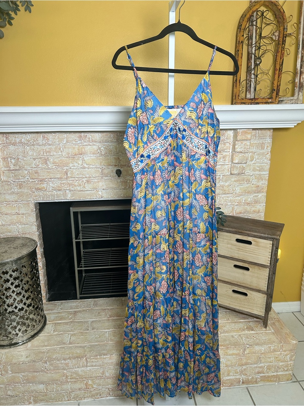Anthropologie Verb by Pallavi Singhee Vineyard Tiered Maxi Dress | Size 14 #138 - Picture 2 of 11